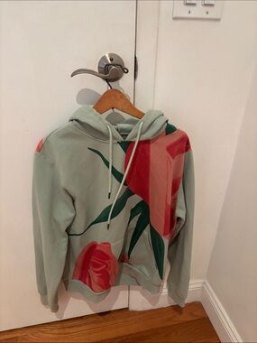 Alex Katz rose buds hoodie -